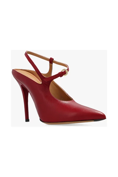 Dries Van Noten Leather Pumps Red 8 Dries Van Noten Leather Pumps Red - Afbeelding 6