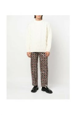 Dries Van Noten Truien & Vesten 222-021232-5707 KNITWEAR White