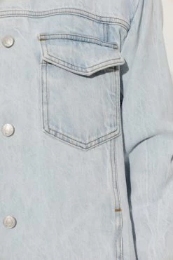 Dries Van Noten Spijkerblouses Denim Shirt Blue