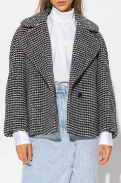 Dries Van Noten Trenchcoats & Mantels Cropped Coat Black -Dries Van Noten Verkoopwinkel 7049a584b110161d24b768a20c7bc585