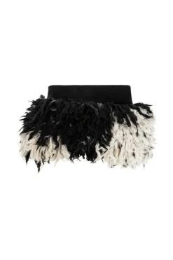 Dries Van Noten Sjaals Buttoned Scarf Black -Dries Van Noten Verkoopwinkel 7272fa4aeb8170190c89d2f17cde7ec9