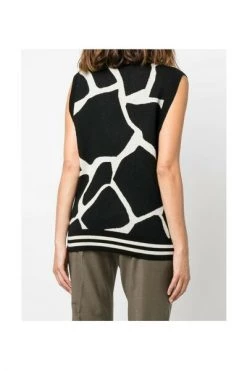 Dries Van Noten Vesten Sleeveless Knitwear Black -Dries Van Noten Verkoopwinkel 749f02cdf9c6236c7e6189b0f33fb6ce