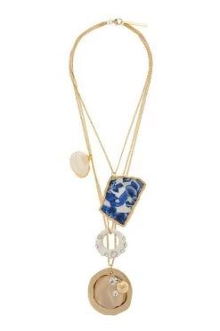 Dries Van Noten Kettingen Brass Necklace With Charms Yellow -Dries Van Noten Verkoopwinkel 7529e91c6e515e9285bd795bb7a6cf02
