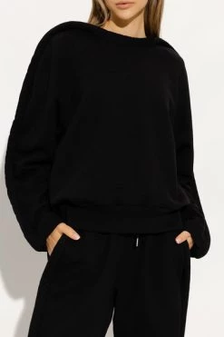 Dries Van Noten Hoodies & Sweatvesten Loose-fitting Sweatshirt Black