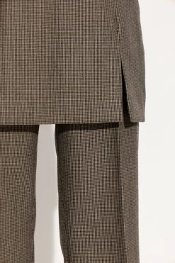 Dries Van Noten Vrijetijds Broeken Checked Trousers Gray -Dries Van Noten Verkoopwinkel 796c9717fc3f590c1b611927e8364131