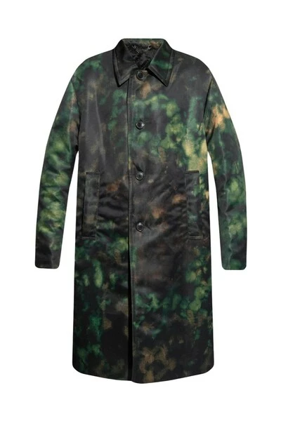 Dries Van Noten Jassen Coat With Pockets Green 4 Dries Van Noten Jassen Coat With Pockets Green - Afbeelding 2