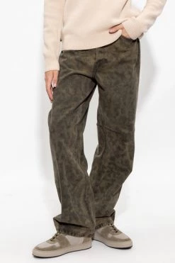 Dries Van Noten Regular Fit Jeans Wide-legged Jeans Green -Dries Van Noten Verkoopwinkel 7da90958b89f963d633302d7d36ee1d8