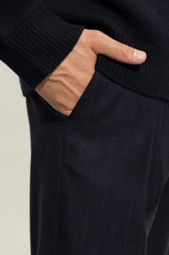 Dries Van Noten Kostuums Pleat-front Trousers Blue