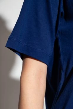 Dries Van Noten T-shirts Cotton T-shirt Blue -Dries Van Noten Verkoopwinkel 82c34d3646cabe1f84c318f499c8eff4