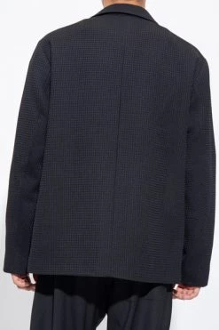 Dries Van Noten Jassen Textured Blazer Black -Dries Van Noten Verkoopwinkel 831224aa901b5ab56909ef34024e378c