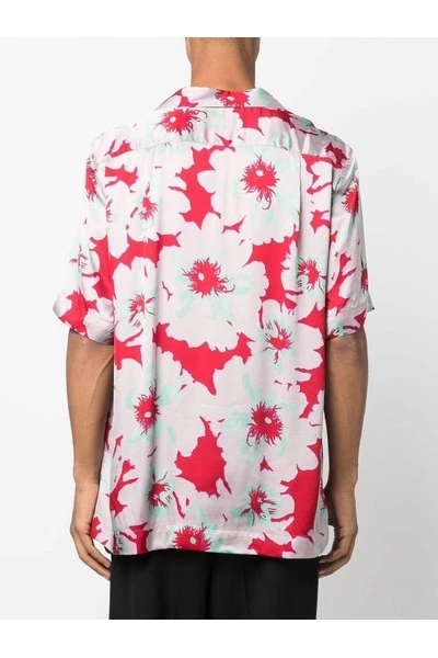 Dries Van Noten Korte Mouwen Overhemden Short Sleeve Shirts Red 4 Dries Van Noten Korte Mouwen Overhemden Short Sleeve Shirts Red - Afbeelding 2