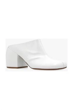 Dries Van Noten Schoenen Leather Mules White -Dries Van Noten Verkoopwinkel 863c059db10fef64da056c491c801ad7