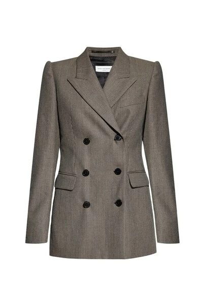 Dries Van Noten Blazers Double-breasted Blazer Gray 4 Dries Van Noten Blazers Double-breasted Blazer Gray - Afbeelding 2