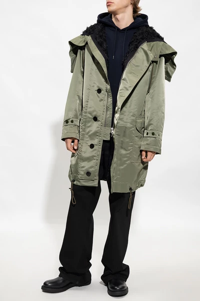 Dries Van Noten Parka Jassen Hooded Parka Green 7 Dries Van Noten Parka Jassen Hooded Parka Green - Afbeelding 5
