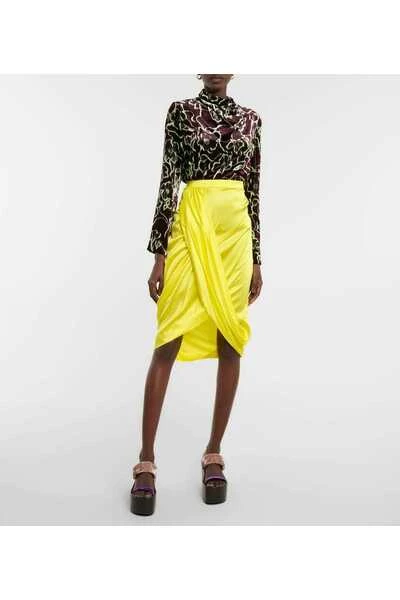 Dries Van Noten Midirokken Midi Skirts Yellow 5 Dries Van Noten Midirokken Midi Skirts Yellow - Afbeelding 3