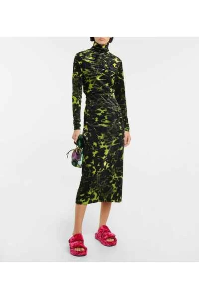 Dries Van Noten Midirokken Midi Skirts Green 5 Dries Van Noten Midirokken Midi Skirts Green - Afbeelding 3