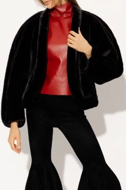 Dries Van Noten Jassen Faux Fur Jacket Black -Dries Van Noten Verkoopwinkel 8c1b07f141785030eb6ded9086b93867