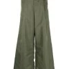 Dries Van Noten Broeken Wide Trousers Green