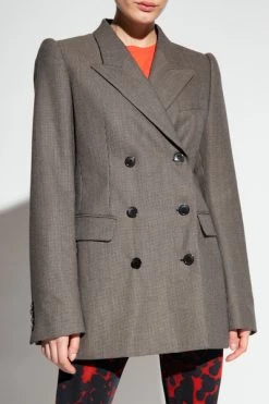 Dries Van Noten Blazers Double-breasted Blazer Gray