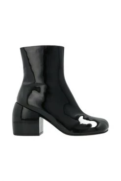 Dries Van Noten Enkellaarsjes Leather Heeled Ankle Boots Black -Dries Van Noten Verkoopwinkel a395480d494578c8093a2057641ffbe1