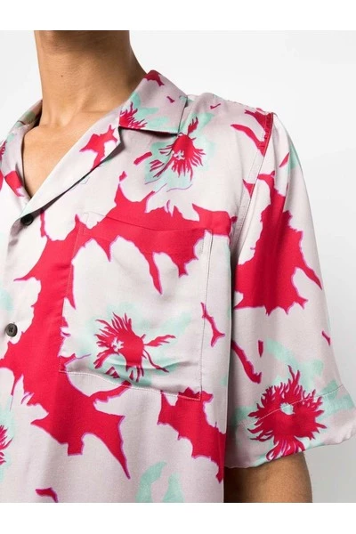 Dries Van Noten Korte Mouwen Overhemden Short Sleeve Shirts Red 6 Dries Van Noten Korte Mouwen Overhemden Short Sleeve Shirts Red - Afbeelding 4