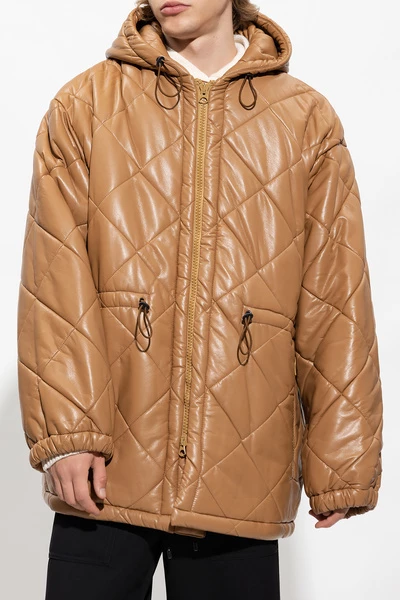 Dries Van Noten Gewatteerde Jassen Hooded Quilted Jacket Brown 7 Dries Van Noten Gewatteerde Jassen Hooded Quilted Jacket Brown - Afbeelding 5