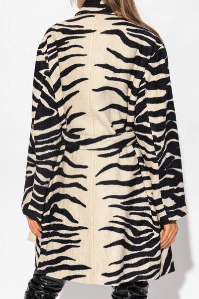 Dries Van Noten Trenchcoats & Mantels Coat With Animal Motif Beige 6 Dries Van Noten Trenchcoats & Mantels Coat With Animal Motif Beige - Afbeelding 4