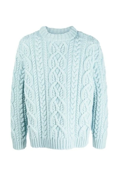 Dries Van Noten Truien & Vesten 222-021232-5707 KNITWEAR Blue 4 Dries Van Noten Truien & Vesten 222-021232-5707 KNITWEAR Blue - Afbeelding 2