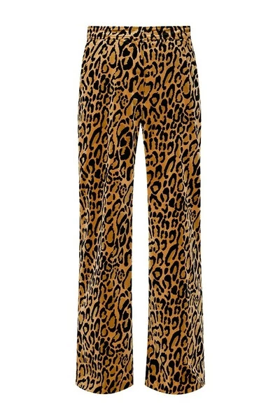 Dries Van Noten Pantalons Trousers With Animal Motif Brown 4 Dries Van Noten Pantalons Trousers With Animal Motif Brown - Afbeelding 2