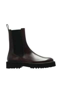 Dries Van Noten Enkellaarsjes Leather Ankle Boots Red -Dries Van Noten Verkoopwinkel b01ca5721fa266b00bec31914c355092