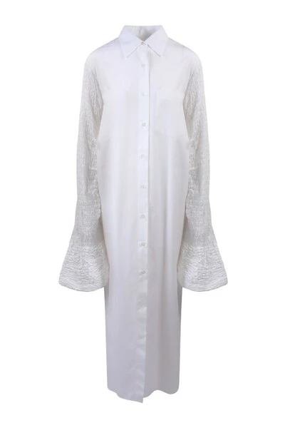 Dries Van Noten Blousejurken Dress DAYLA4183 White 4 Dries Van Noten Blousejurken Dress DAYLA4183 White - Afbeelding 2