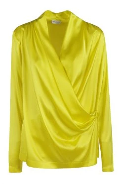 Dries Van Noten Longsleeve Shirts Shirts Yellow -Dries Van Noten Verkoopwinkel b58c00792ab18c22f99f5c4312b97974