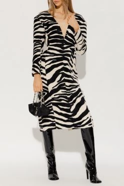 Dries Van Noten Casual Jurken Dress With Plunging Neckline Black -Dries Van Noten Verkoopwinkel b5c570f679ba747a19f7b1cde9717809