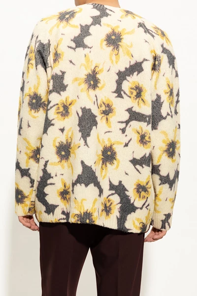 Dries Van Noten Truien & Vesten Floral Swearer Beige 3 Dries Van Noten Truien & Vesten Floral Swearer Beige - Afbeelding 2
