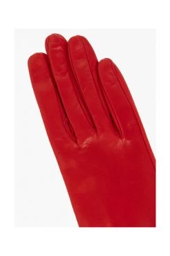Dries Van Noten Handschoenen Leather Gloves Red