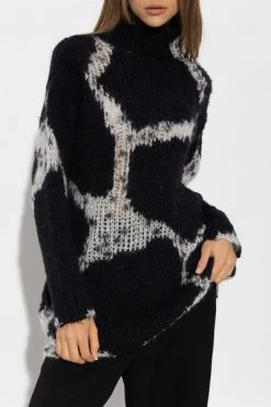 Dries Van Noten Coltruien Relaxed-fitting Turtleneck Sweater Black -Dries Van Noten Verkoopwinkel bab3e5bbf66ebf73ade6a5f7ff0c6e10