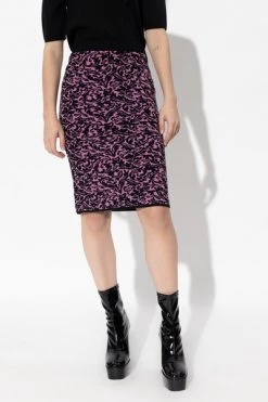 Dries Van Noten Midirokken Wool Skirt Pink -Dries Van Noten Verkoopwinkel bb532b5fa598984abeeeb924e8fd53b9