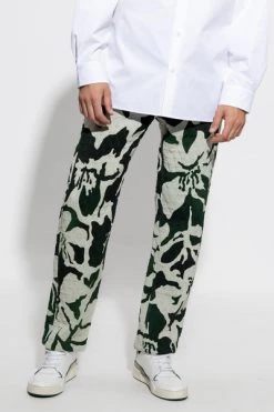Dries Van Noten Broeken Pleated Trousers Green -Dries Van Noten Verkoopwinkel bc8fc36d7abf1e865fae9537b5d8af2c