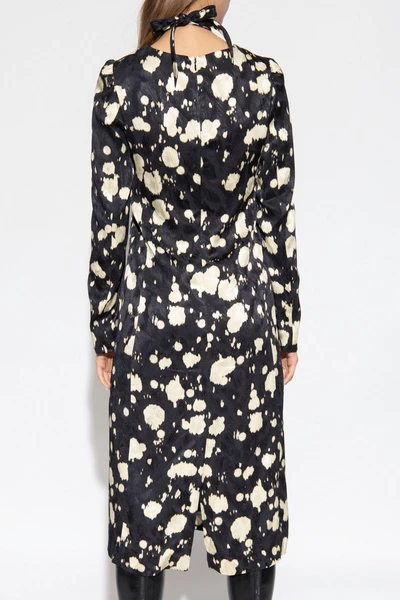 Dries Van Noten Casual Jurken Dress With Plunging Neckline Black 6 Dries Van Noten Casual Jurken Dress With Plunging Neckline Black - Afbeelding 4