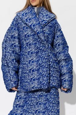 Dries Van Noten Gewatteerde Jassen Relaxed-fitting Jacket Blue