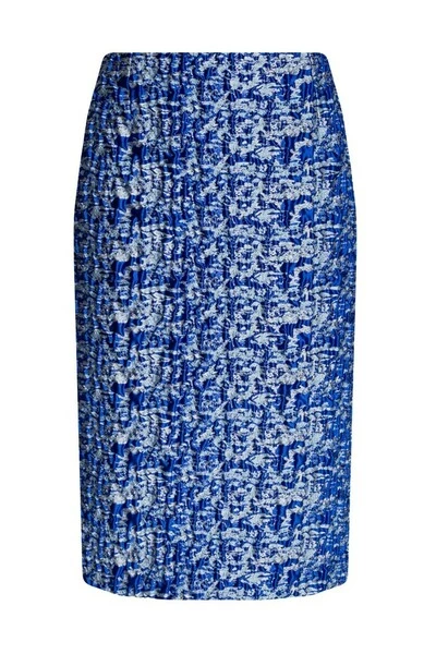 Dries Van Noten Midirokken Patterned Skirt Blue 5 Dries Van Noten Midirokken Patterned Skirt Blue - Afbeelding 3