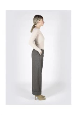 Dries Van Noten Wijde Broeken Wide Trousers Gray