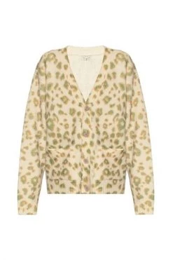 Dries Van Noten Vesten Cardigan With Animal Motif Beige -Dries Van Noten Verkoopwinkel c891e059723a75884b14ba29be542e22