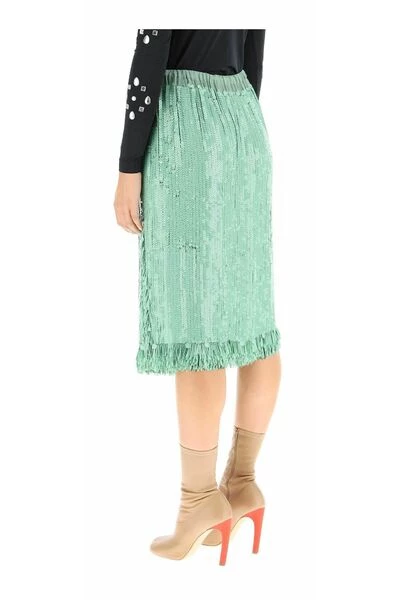 Dries Van Noten Midirokken Midi Skirts Green 5 Dries Van Noten Midirokken Midi Skirts Green - Afbeelding 3