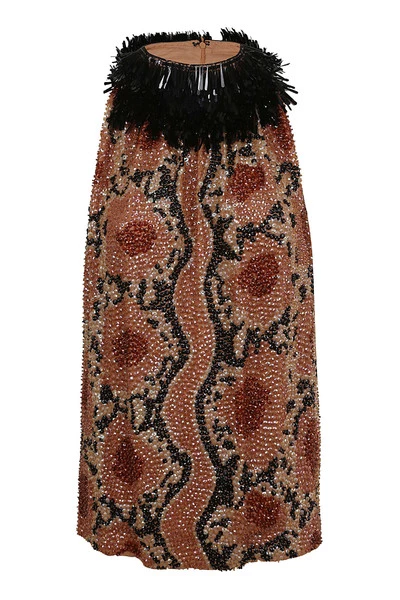 Dries Van Noten Midirokken Midi Skirts Brown 4 Dries Van Noten Midirokken Midi Skirts Brown - Afbeelding 2