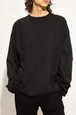 Dries Van Noten Longsleeves T-shirt With Long Sleeves Black