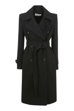 Dries Van Noten Trenchcoats & Mantels Belted Coats Black