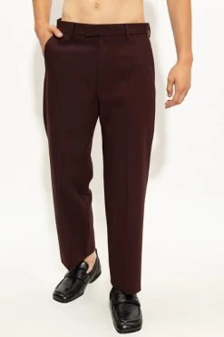 Dries Van Noten Chino's Pleat-front Trousers Brown -Dries Van Noten Verkoopwinkel d369a9e9da20eb44454291fb25a82904