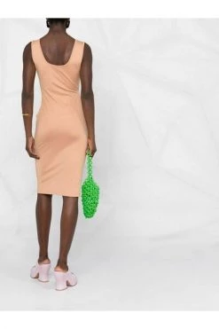 Dries Van Noten Casual Jurken Midi Dresses Beige