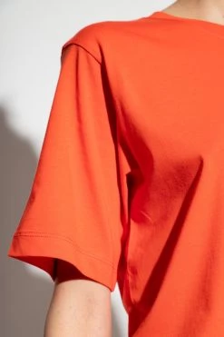 Dries Van Noten T-shirts Cotton T-shirt Orange -Dries Van Noten Verkoopwinkel d92e94bd1ae1e43b12e4eac87153e2cd